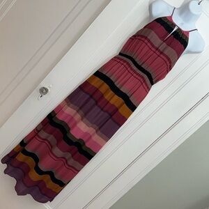 Ann Taylor LOFT striped maxi dress size 2